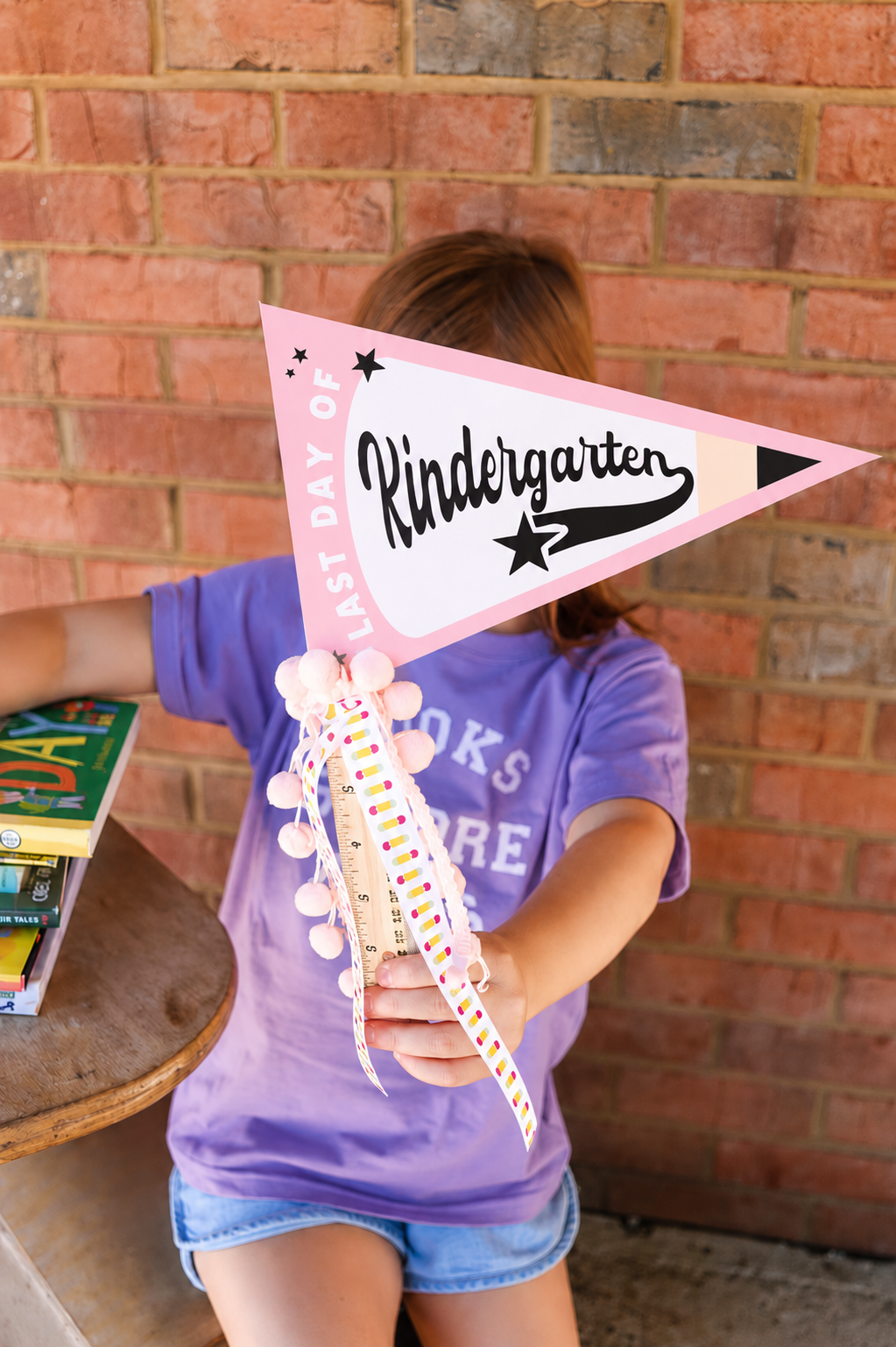 LAST Day to School Pencil Pennants | Printable Pennants + Flags