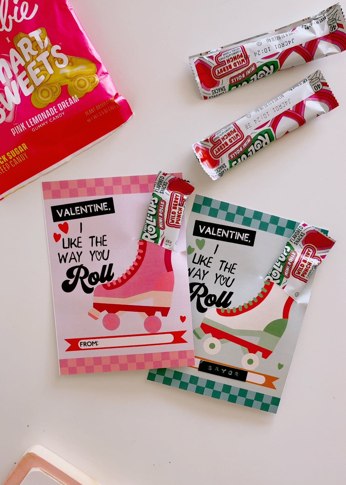 Rollerskate Valentines | Printable Valentines – The Letter Vee
