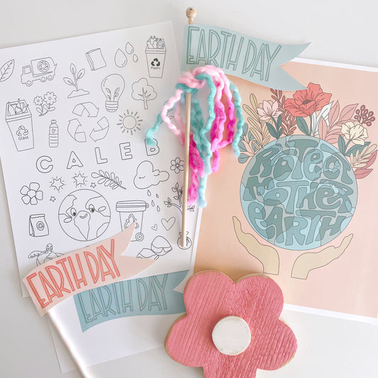 Earth Day pennants | Printable flags