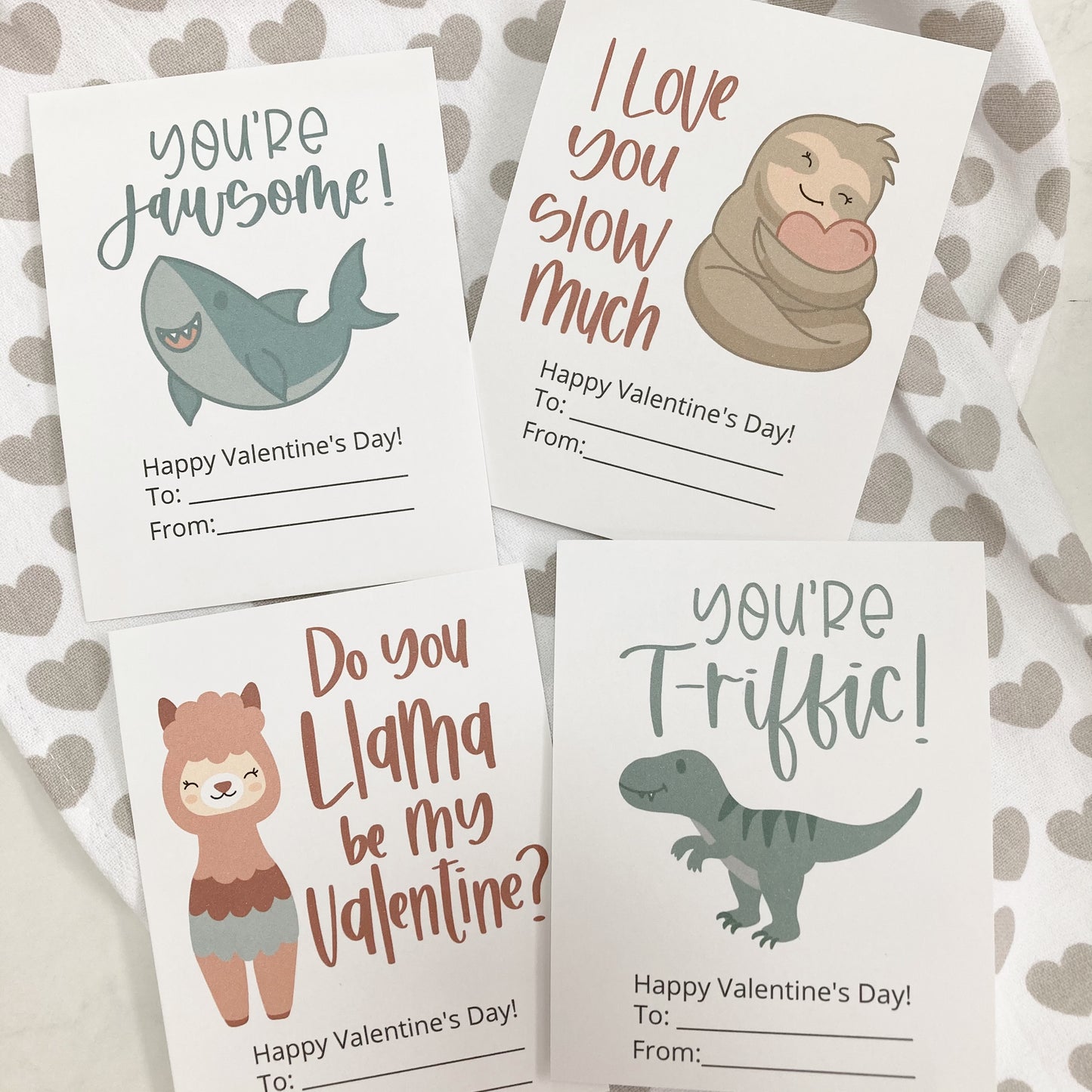 Punny Animal Valentines | Printable Valentines