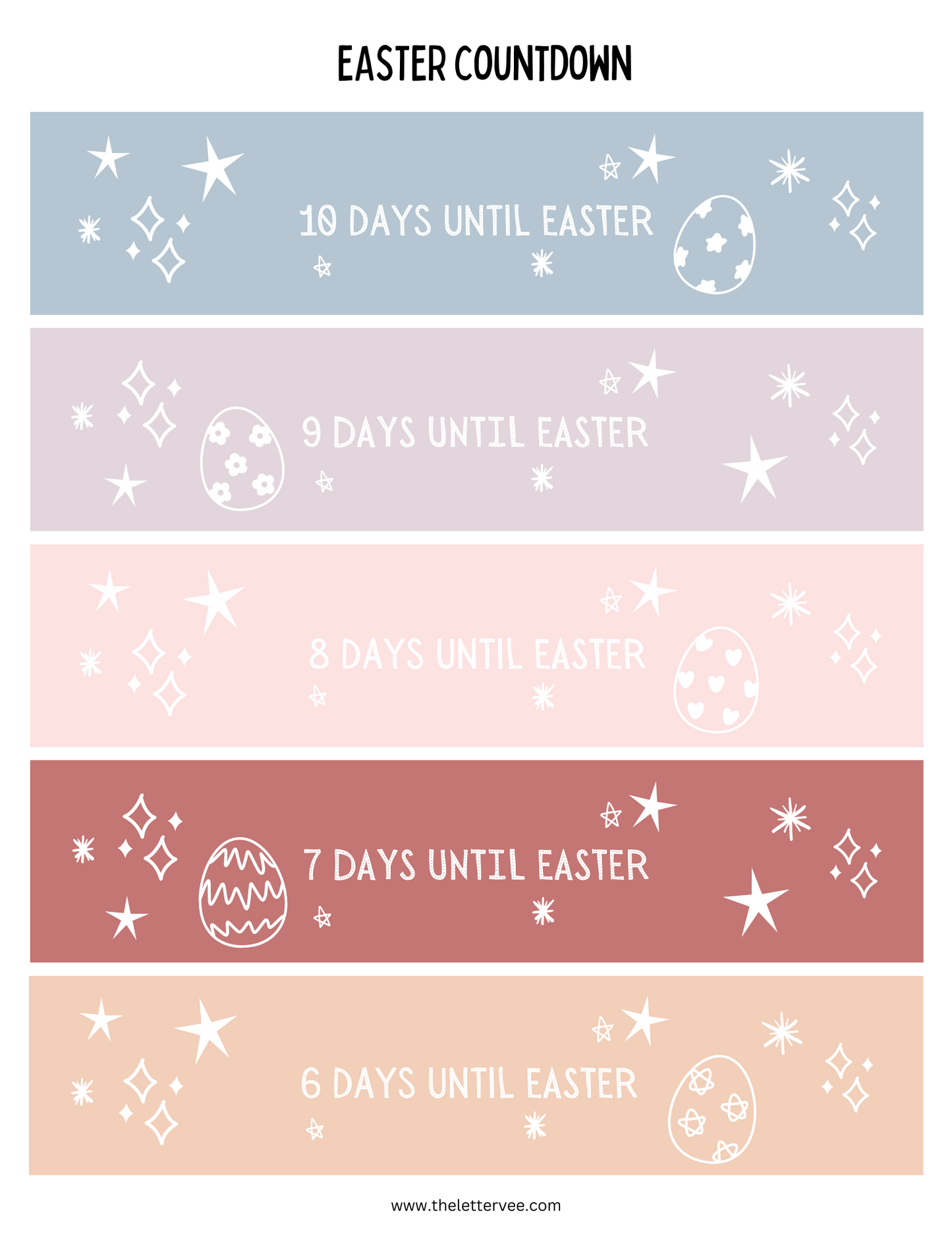 Paper Chain Countdown | Easter