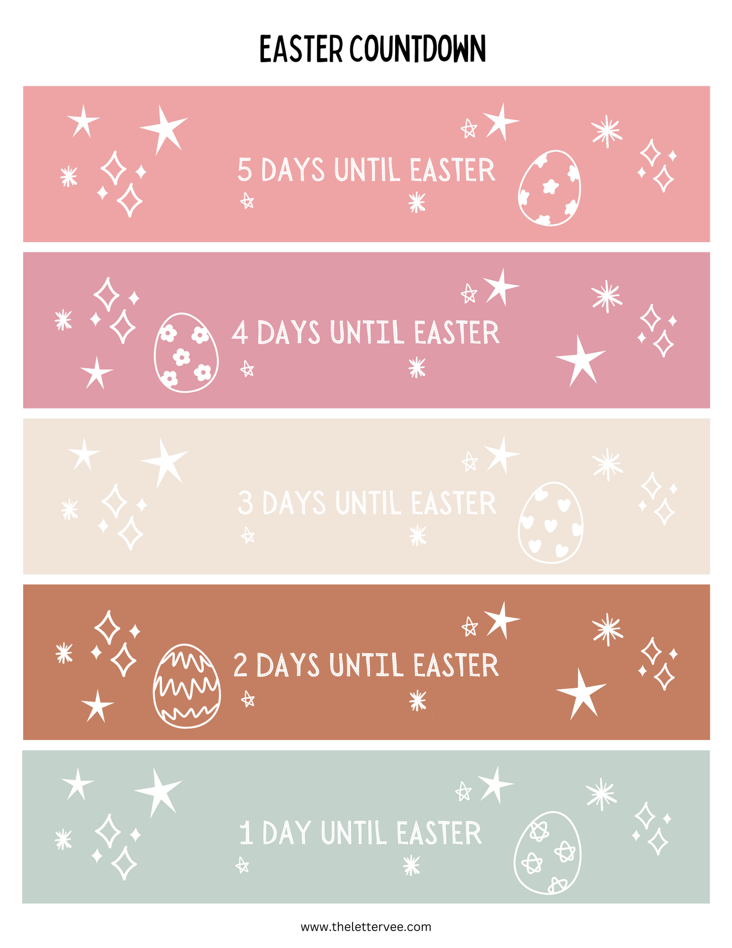 Paper Chain Countdown | Easter