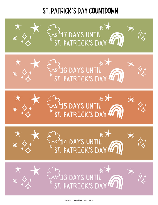 Paper Chain Countdown | St. Patrick's Day