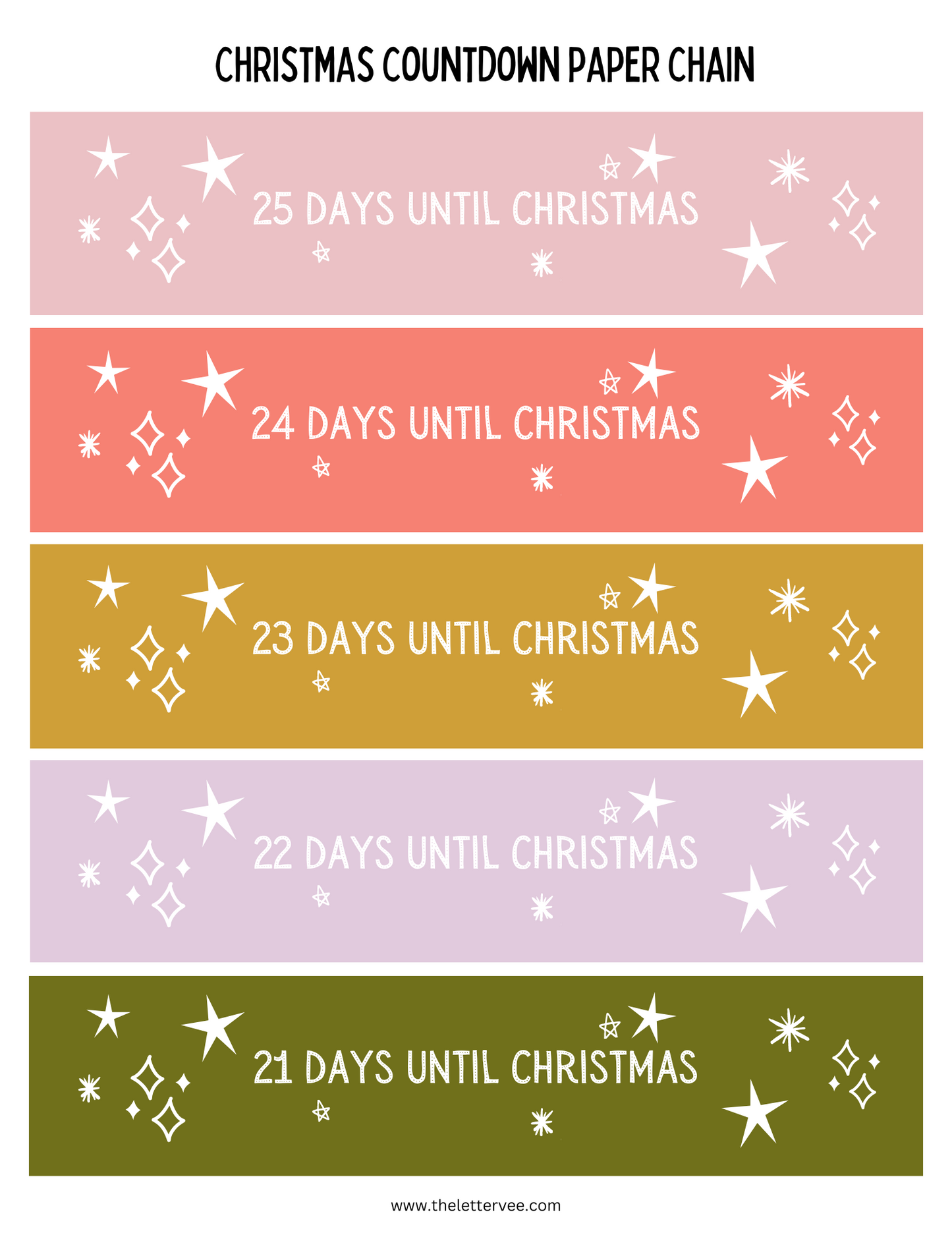 Paper Chain Countdown | Christmas