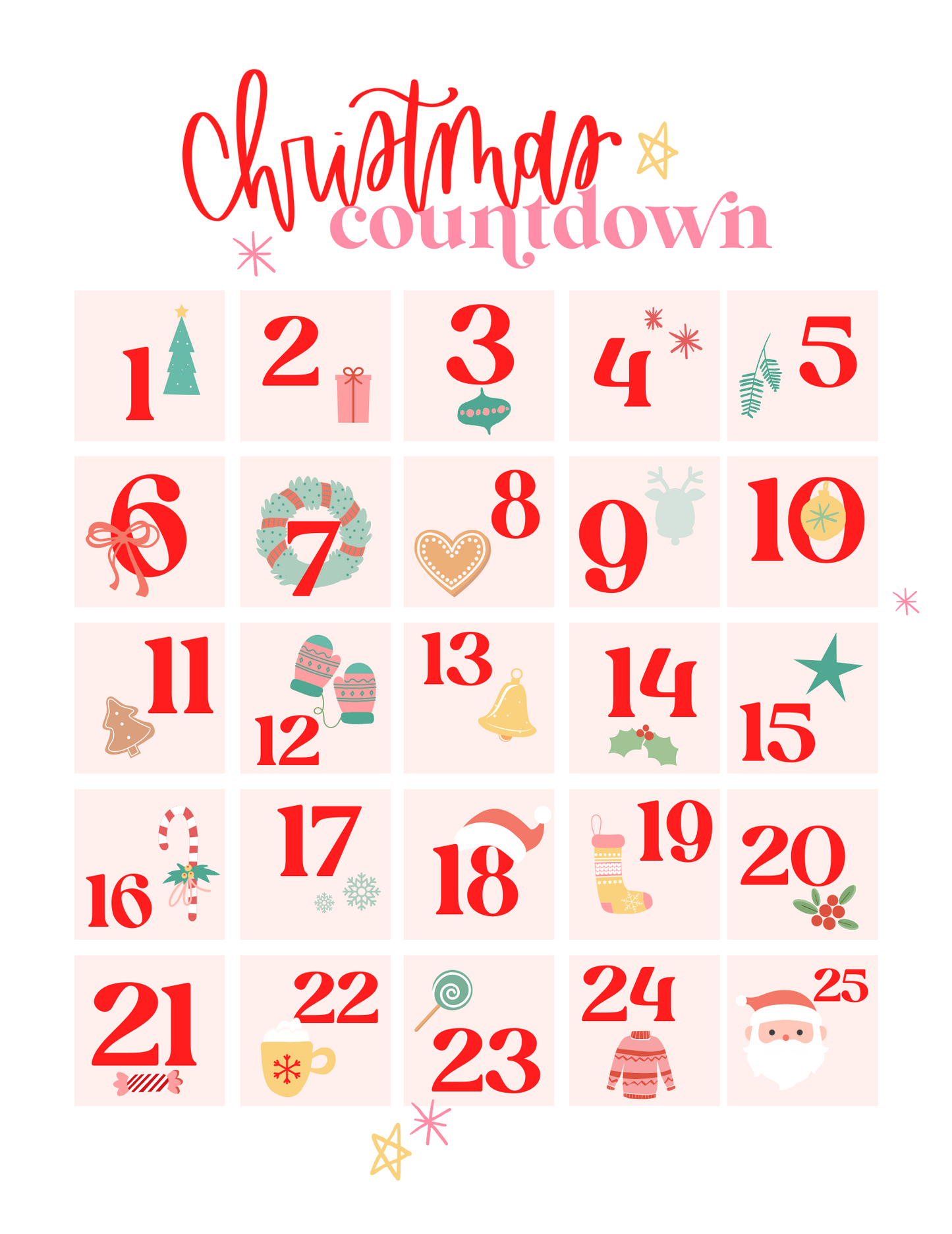 Advent Calendar Activity | Printable bundle