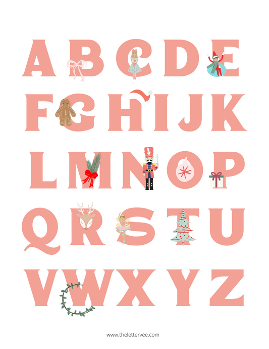 Christmas Alphabet | Printable page