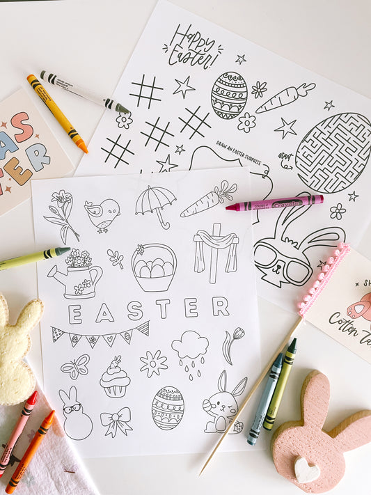 Custom EASTER Name Coloring Page