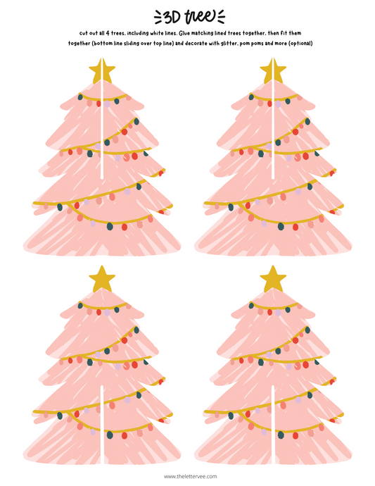 3D Christmas Trees | Holiday Craft