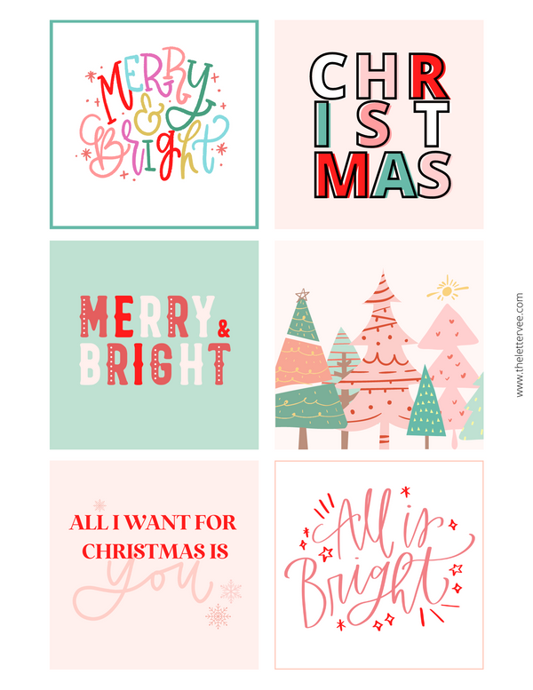 Christmas Collection | Printable Bundle – The Letter Vee