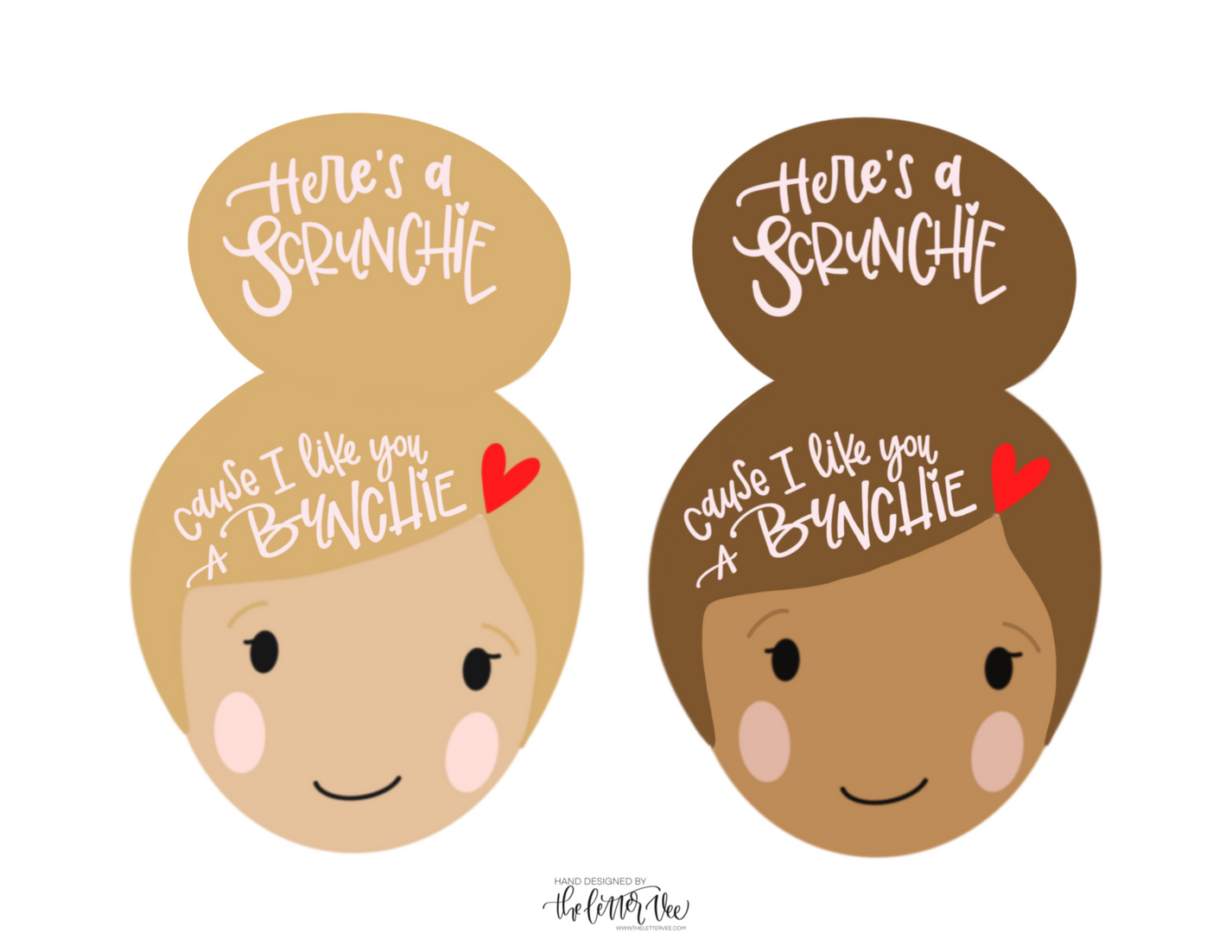Love is in the HAIR | Printable Valentines – The Letter Vee