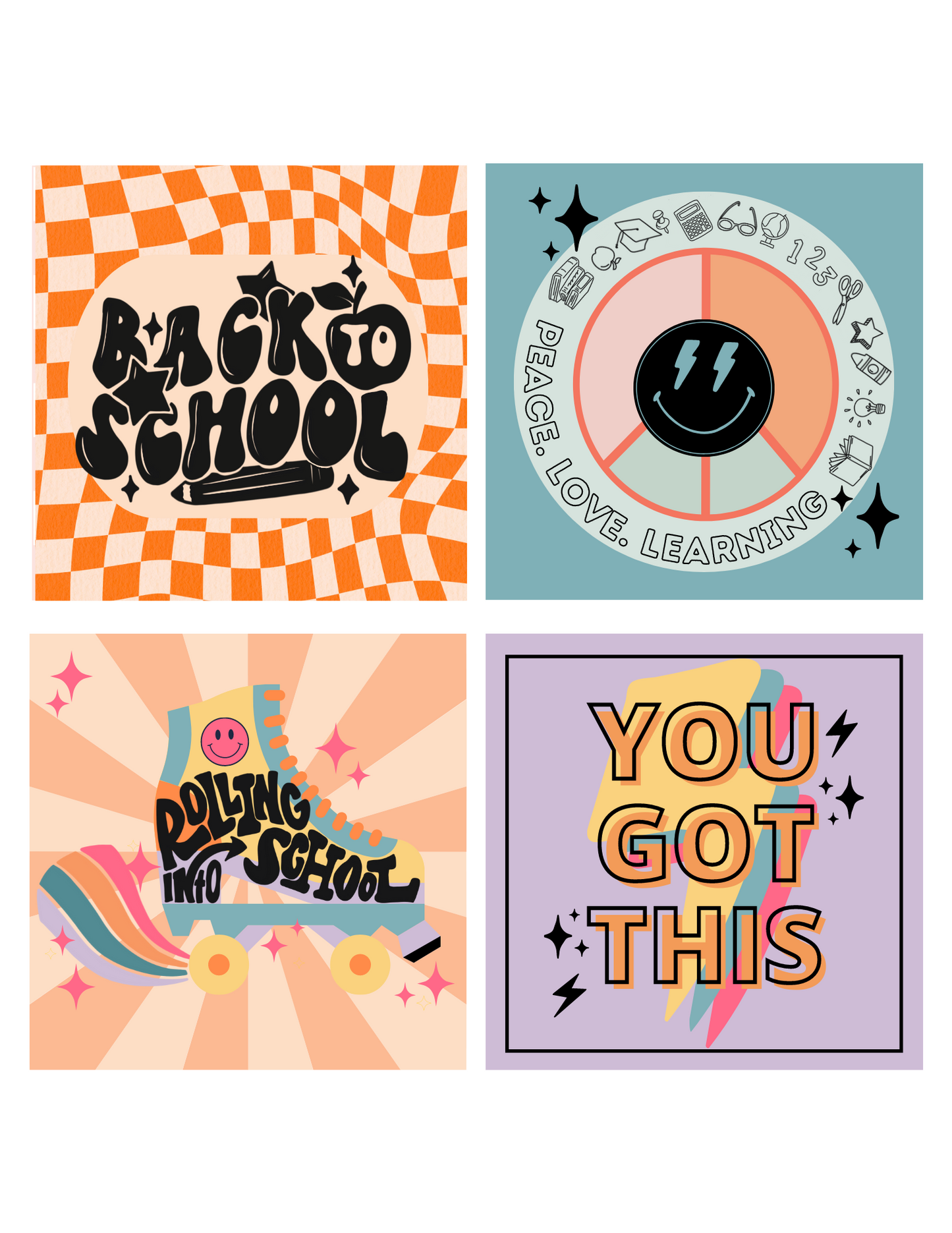 Retro School Bundle | Printable Bundle