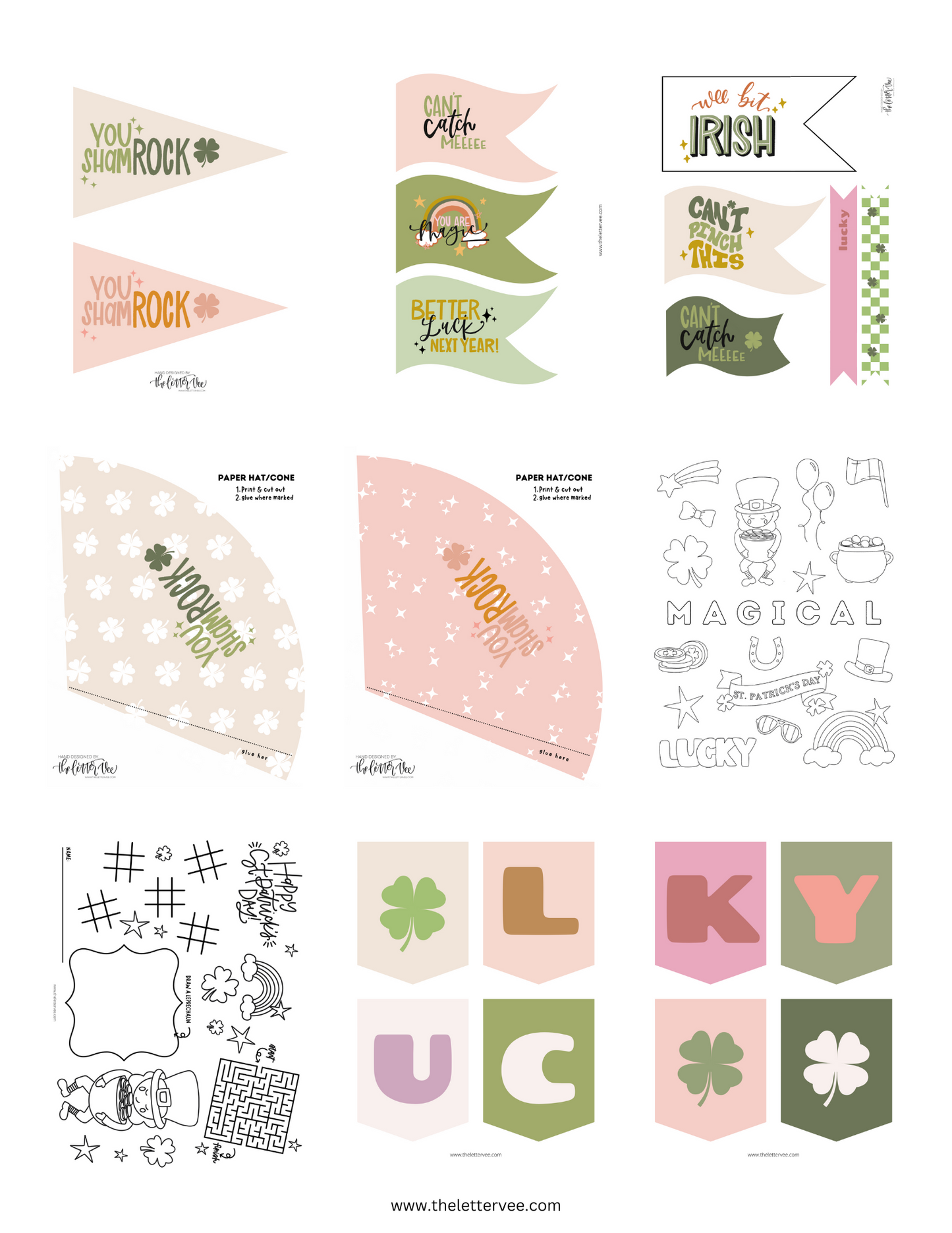 Doll House St. Patrick's Day Collection | Printable Play