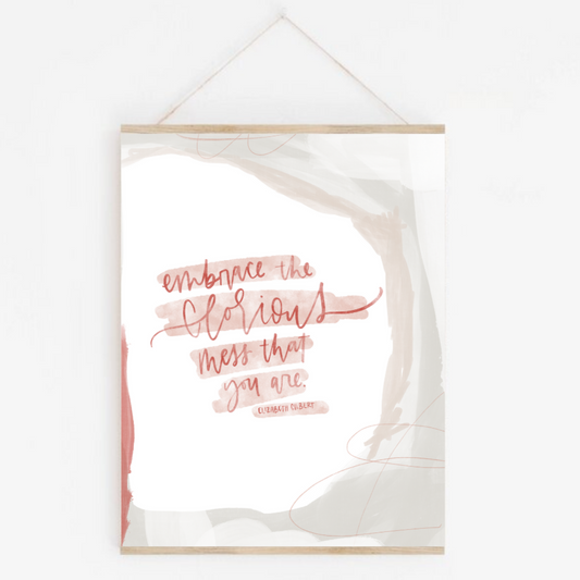 Glorious Mess | Affirmation Art Print