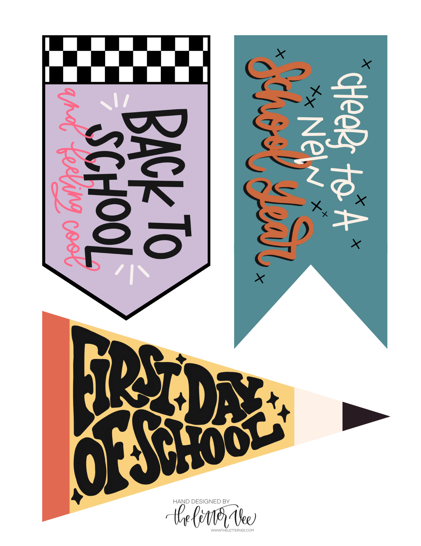 Retro School Bundle | Printable Bundle