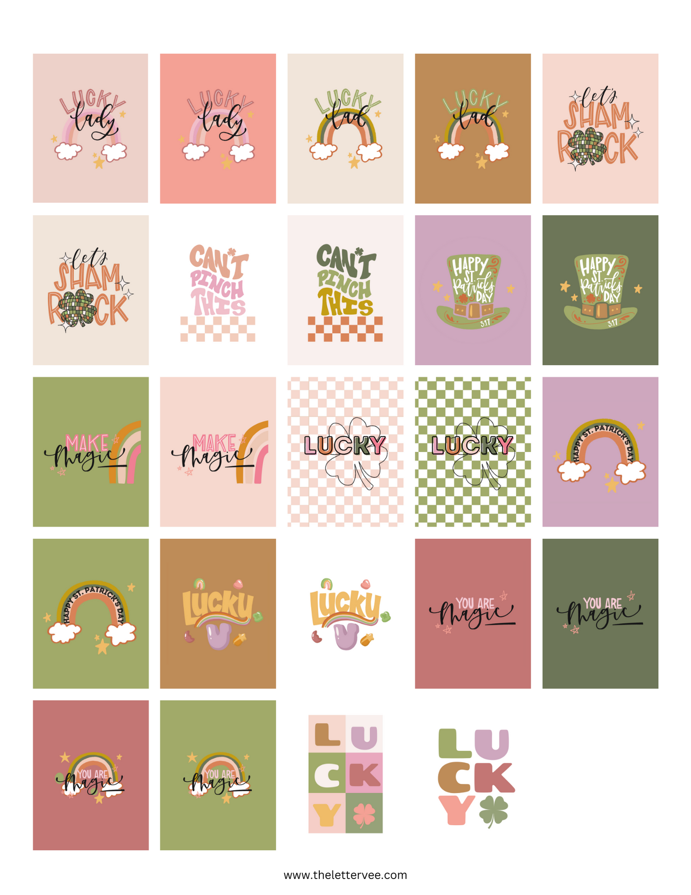 Doll House St. Patrick's Day Collection | Printable Play – The Letter Vee