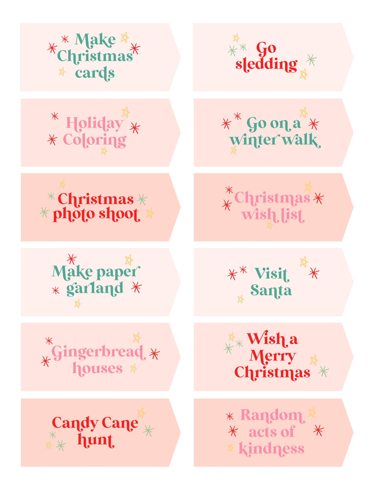 Advent Calendar Activity Printable Bundle The Letter Vee