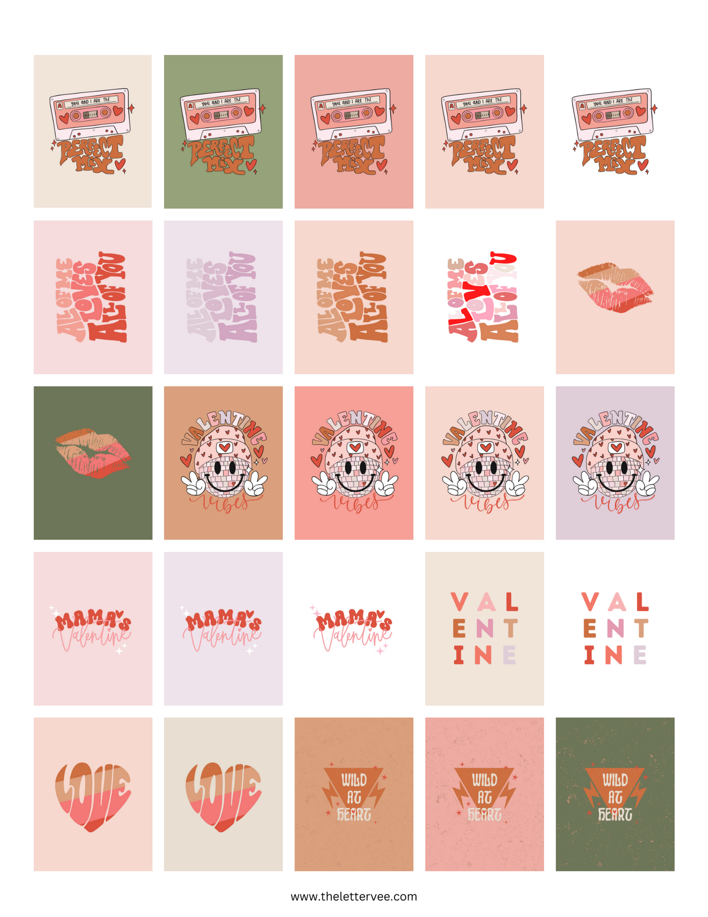 Doll House Valentine Collection | Printable Play