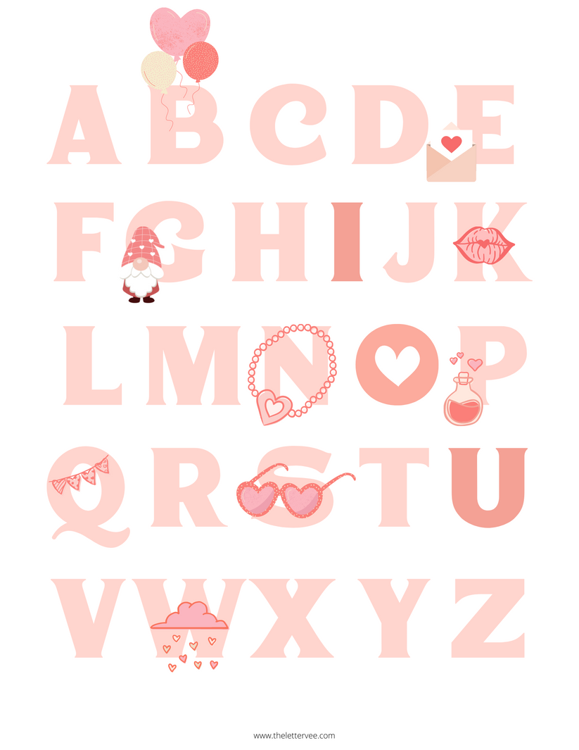 Valentine Bundle | Printable bundle – The Letter Vee