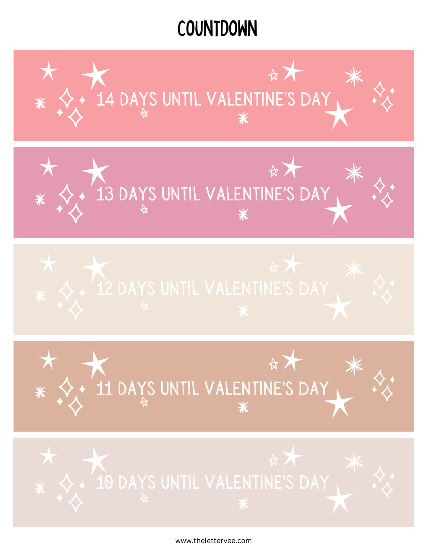 Paper Chain Countdown | Valentines