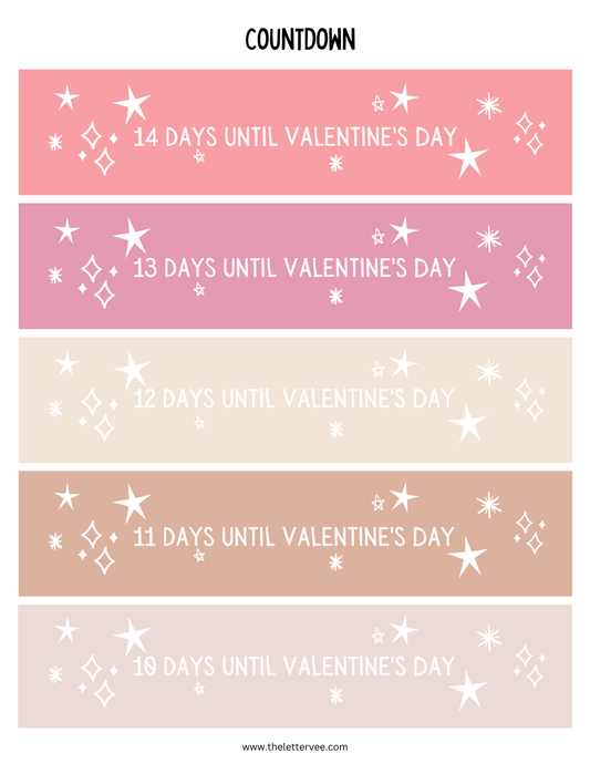 Paper Chain Countdown | Valentines