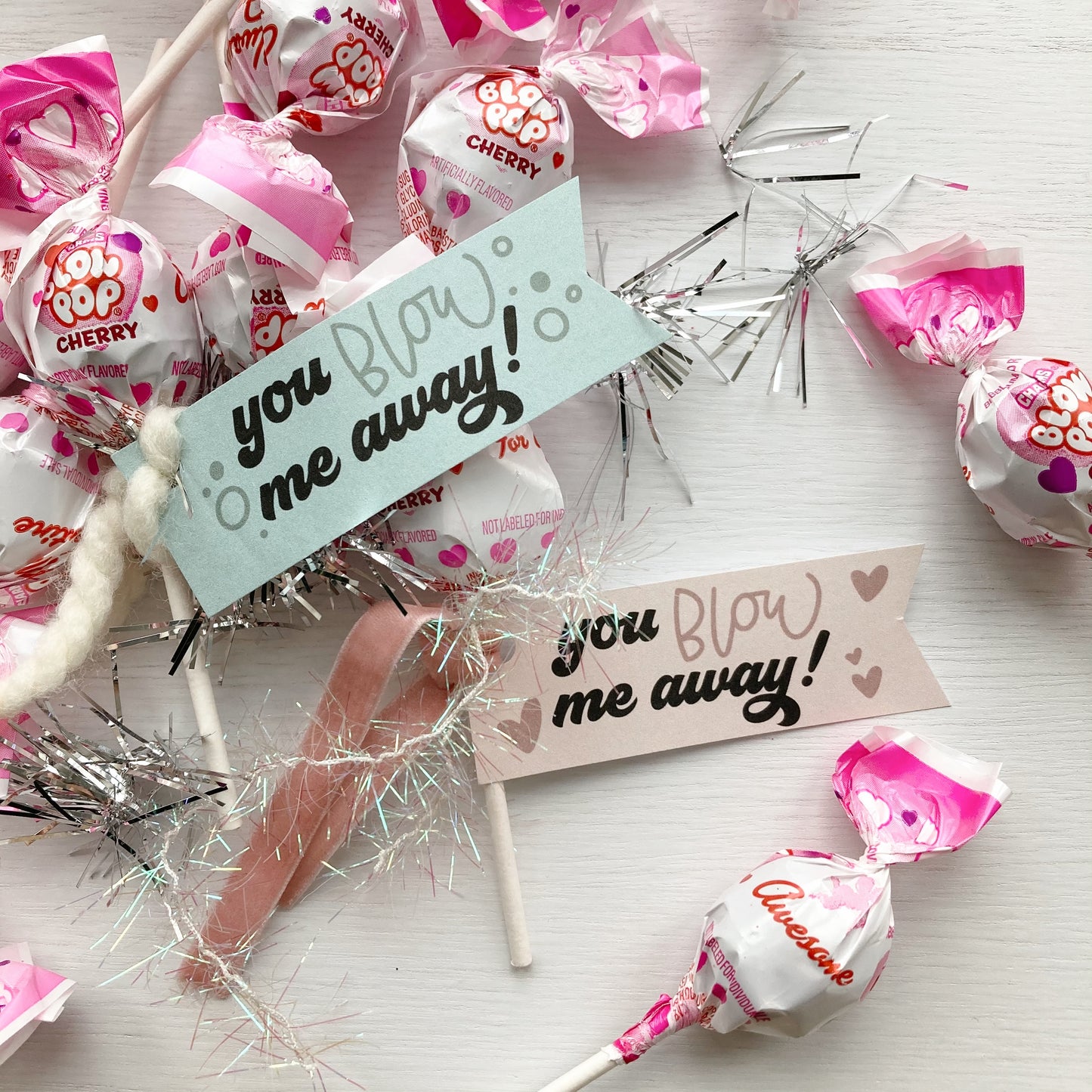 You blow me away | Valentine Tags