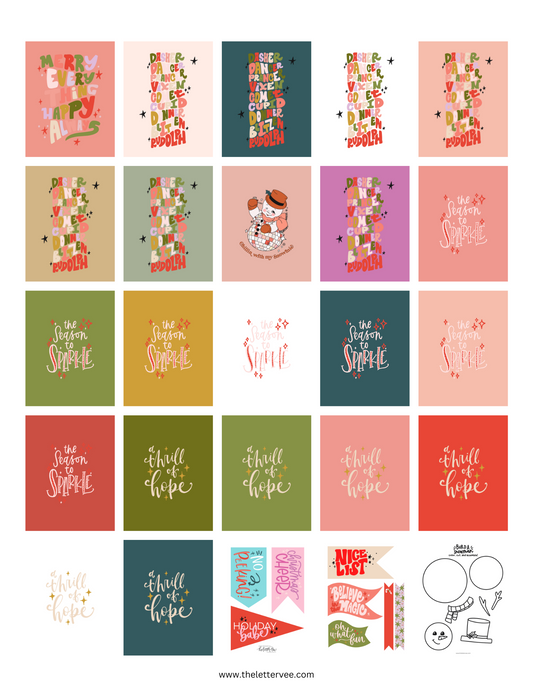 Doll House Christmas Collection | Printable Play