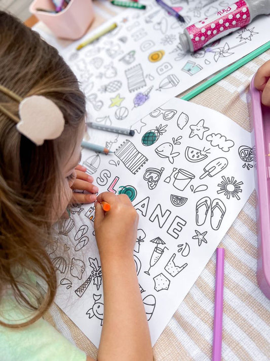 Custom Summer Coloring Page