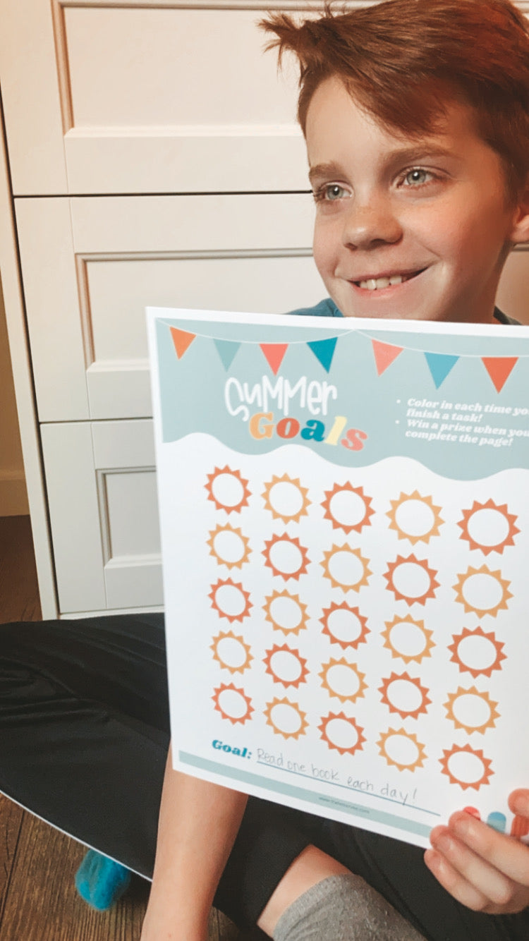 Summer Goals Chart | Activity Printable