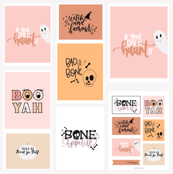Boo-yah Halloween Collection | Printable Bundle – The Letter Vee