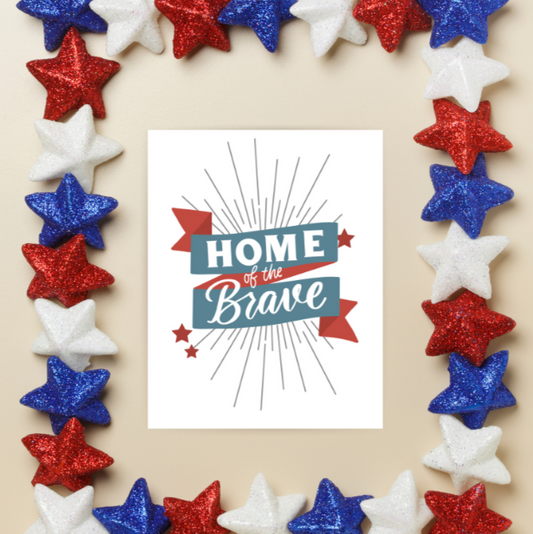 Home of the Brave Print | Art Print