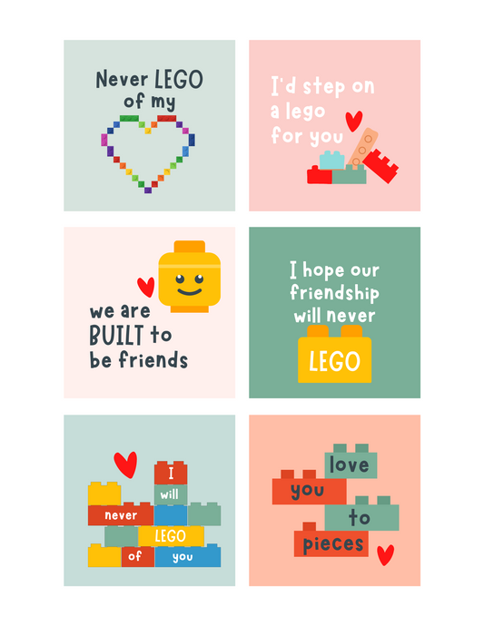 Lego/Building Valentines | Printable Valentines