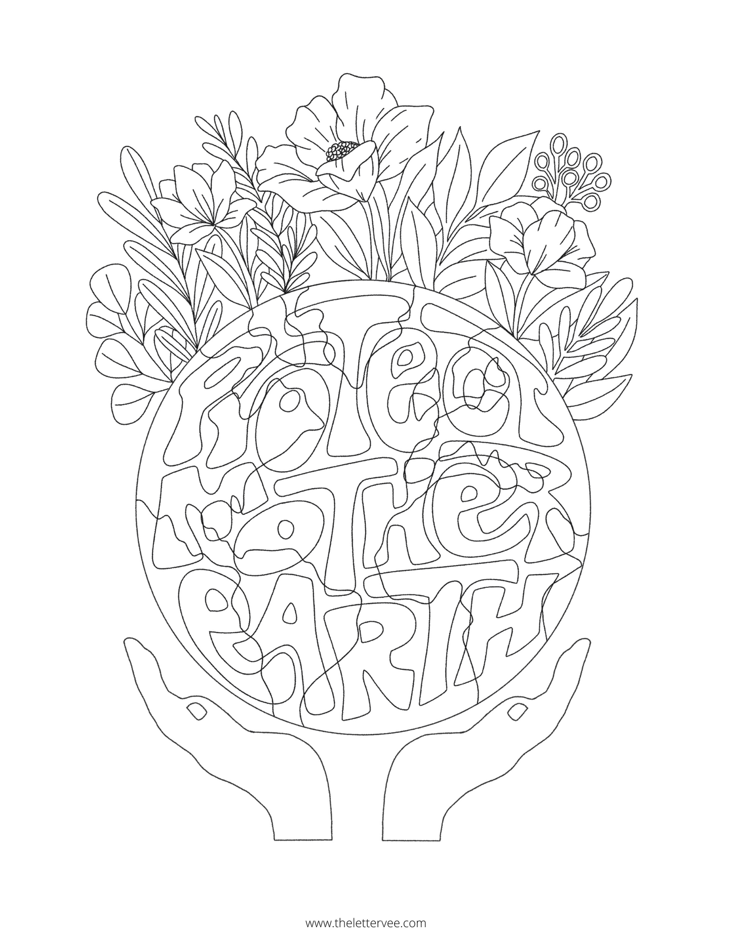 Protect Mother Earth | Coloring Page
