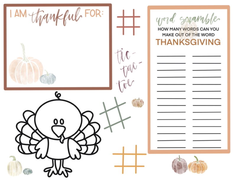 Thanksgiving Activity Pages| Printable Play