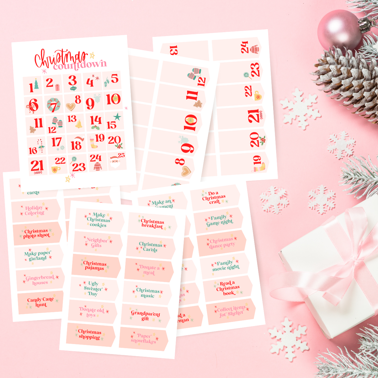 Advent Calendar Activity | Printable bundle