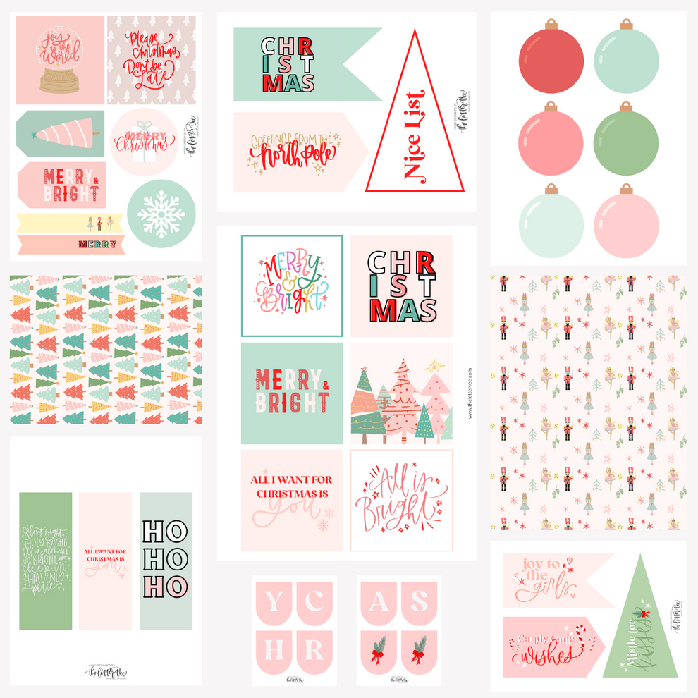 Christmas Collection | Printable Bundle – The Letter Vee