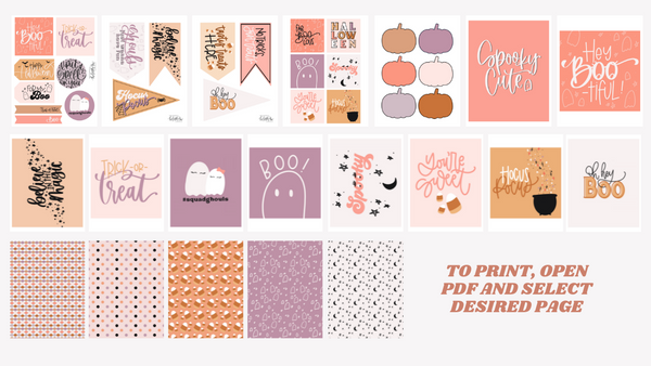 Halloween Collection | Printable Bundle – The Letter Vee