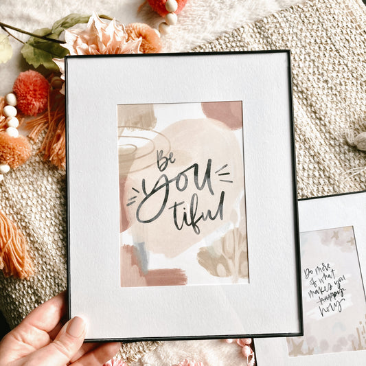 Be-YOU-tiful art print