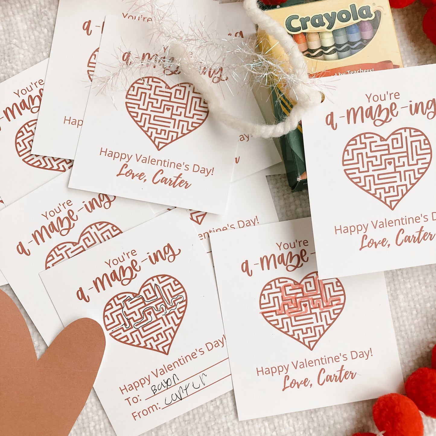 You're a-MAZE-ing | Printable Valentine