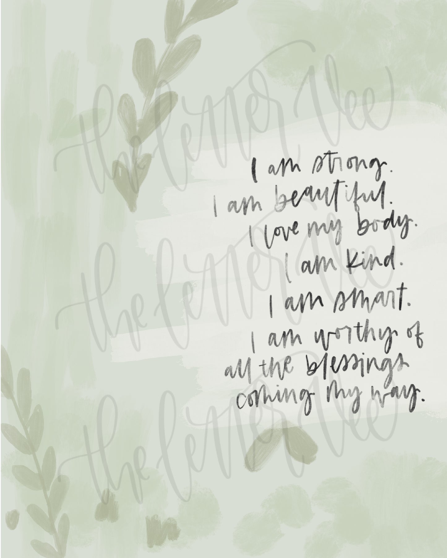I am Worthy | Affirmation Art Print