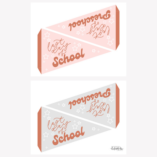 Last Day of School Pennants | Printable Pennants