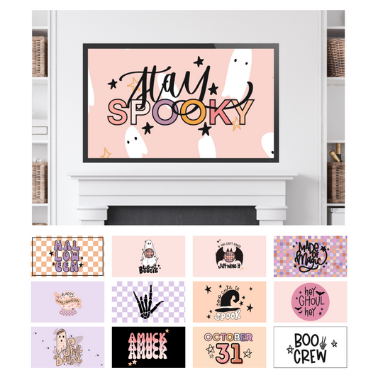 Stay Spooky Retro Halloween | Frame TV Set